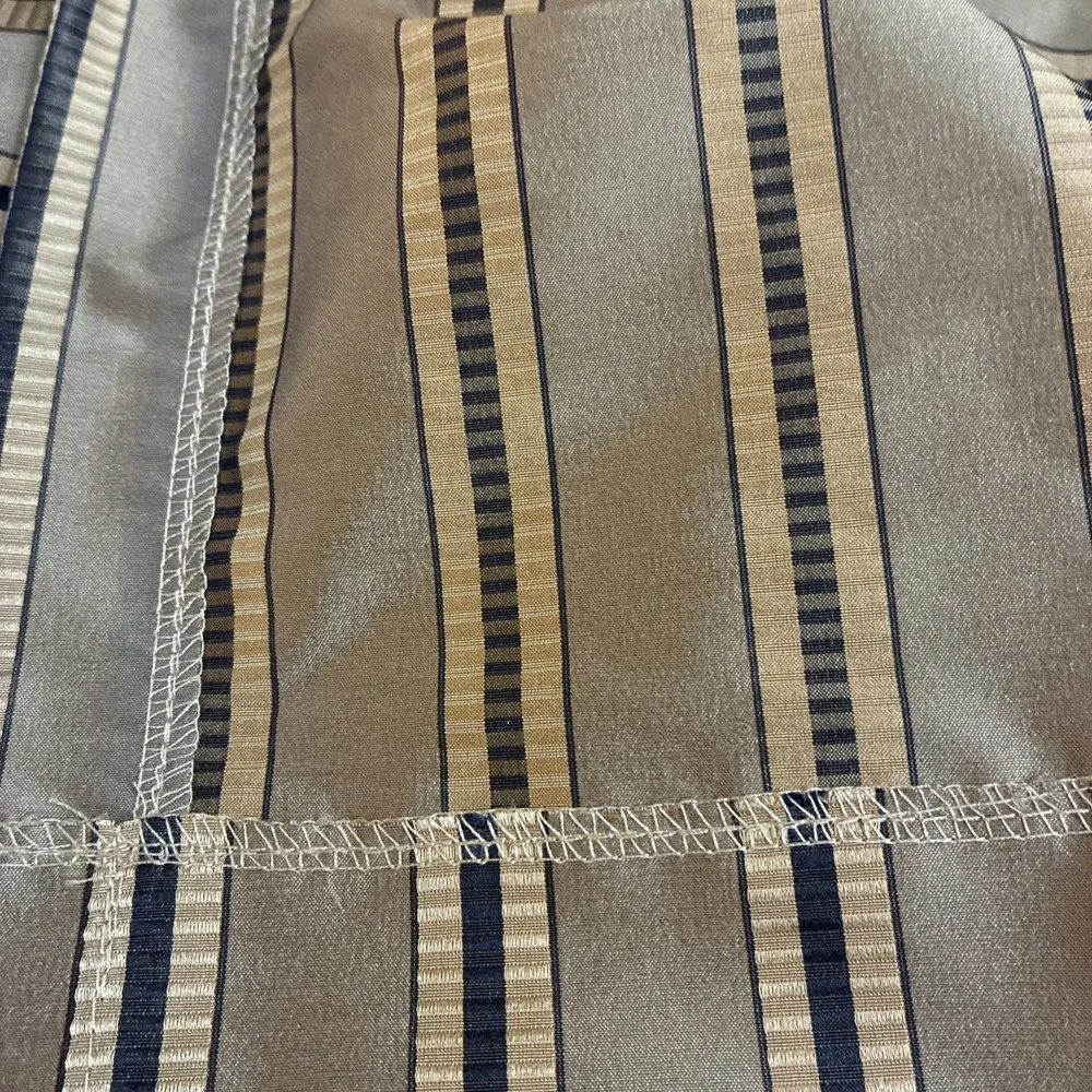 Drapery Panel Gold W/Black Stripe Silk? 52